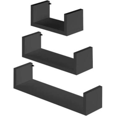 Imagem de Kit 3 Nichos Plateleira de Parede em Madeira MDP - VALHALLA ATACADISTA