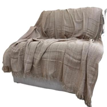 Imagem de Manta Gigante para Sofá em Algodão- Ultra Confortável e Macia para Cobertor de Sofá Grande + Dicas de Decoração(King Bege)