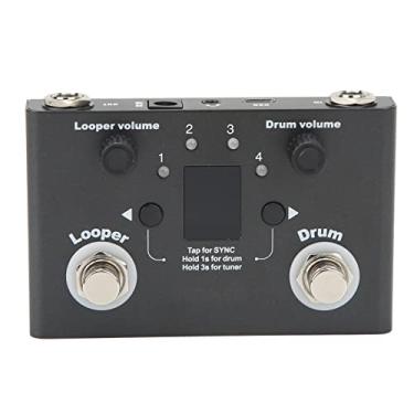 Imagem de Drfeify Pedal Looper de Bateria de Metal Com Sintonizador 11 Minutos de Gravação Pedal de Efeito de Hime Hour Loop para Músico Metal