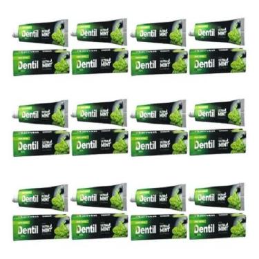 Imagem de Kit 12 Creme Dental Ultra Mint Com Xilitol Sem Flúor Menta 70gr Dentil