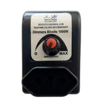 Imagem de Dimmer 1000W Controle de Iluminação e Velocidade + Shakeira - Miuratec