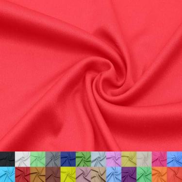 Imagem de Stylish FABRIC Forro interloque 100% poliéster de 152 cm de largura – tecido de malha leve elástico bidirecional, da The Yard para vestuário, maternidade, decorações de festa, cortinas, artesanato e