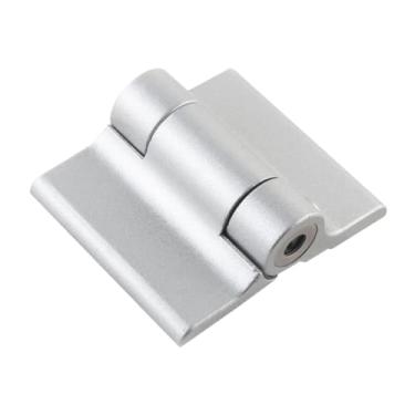 Imagem de Ioensy Dobradiça de porta de banheiro público, dobradiça de porta plana, liga de alumínio silenciosa, acessórios de divisória de banheiro com fechamento