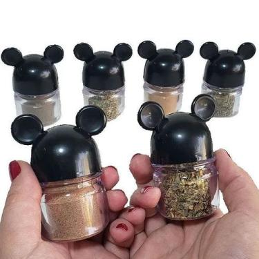 Imagem de Kit 42 Potes De Temperos Preto para Lembrancinha - Mickey e Minnie Pre