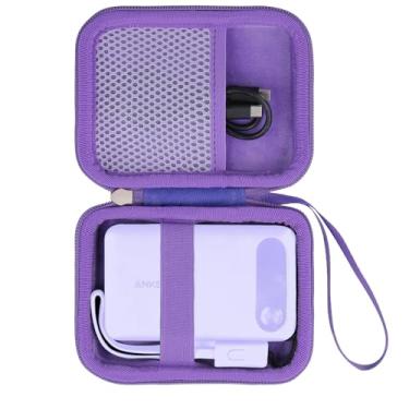 Imagem de khanka Capa Rígida De Substituição Para Carregador Portátil Anker Power Bank, 10.000 Mah, 10K, 22,5 W, Somente Capa. (Roxo)