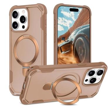 Imagem de Fingic Capa para iPhone 15 Pro Max Ring Case com Magsafe, dourado