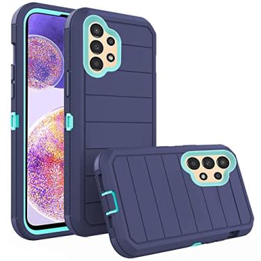 Imagem de Asuwish Capa para celular Samsung Galaxy A13 4G híbrida, resistente, à prova de choque, rígida, à prova de queda, corpo inteiro, dupla, 3 camadas, resistente, acessórios móveis Gaxaly A13 Galaxies 13A