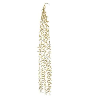 Imagem de Galho Natalino Dourado Pendente Enfeite P Arvore Natal 95cm - FLORARTE