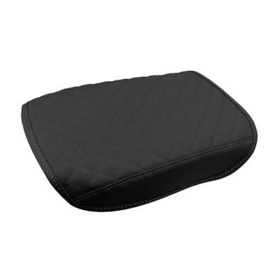 Imagem de Kohnkd Capa de console central para piloto 2009-2015, protetor de apoio de braço confortável acessórios personalizados para carro, capa de tampa de apoio de braço de couro PVC para piloto 2009-2015