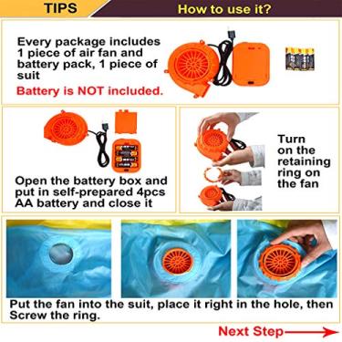 Imagem de Fantasia inflável Arokibui adulto tubarão animal fantasia de cosplay festa, Azul, Medium