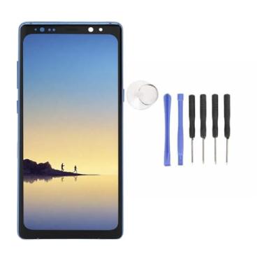 Imagem de Zopsc LCD Display Touch Screen Digitalizador Montagem TFT Substituição da Tela LCD Para Nota 8 6,3 Polegadas 1440x2960px 522ppi Com Quadro e Ferramentas de Reparo Kit (BLUE)