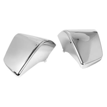 Imagem de MotiveTech 1 par de capas de carenagem de bateria esquerda direita para motocicleta, peças de reposição, painel lateral, tampas de tanque de óleo, Prata