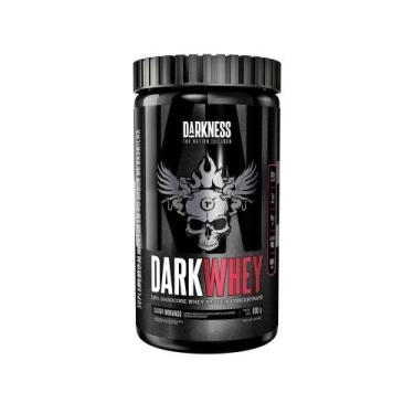 Imagem de Whey Protein Concentrado Darkness Dark Whey - Morango 900g, Morango, 9