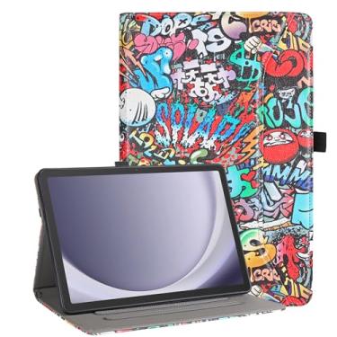 Imagem de Vakarey Capa para Samsung Galaxy Tab A9 Plus, suporte multiângulo para tablet Samsung Tab A9 Plus, 11 polegadas, SM-X210/SM-X216/SM-X218, grafite