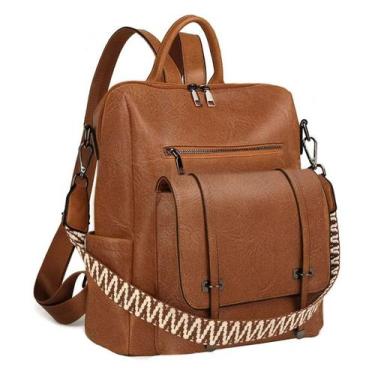 Imagem de Mochila Bolsa Feminina Antifurto Reforçada Grande Espaço para Trabalho