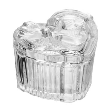 Imagem de WOLFF - Potiche Coração Laço de Fita 9,2cm x 8cm x 7cm Cristal Ecológico