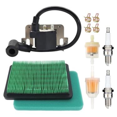 Imagem de Kit de filtro de ar GCV160 com bobina de ignição adequado para motor Honda GC160 GCV190 GC190 para Honda HRS216 HRB216 HRR216 HRX217K Series Mower Tune Up Kit Repalce 17211-ZL8-023