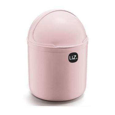 Imagem de Lixeira Para Pia Com Tampa Basculante Cozinha Plástico 4 Litros UZ - U