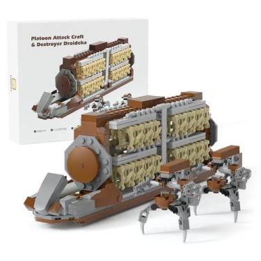 Imagem de Kit de construção Battle Army Clone Platoon Attack Craft com 2 Droidek
