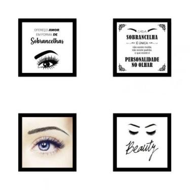 Imagem de Kit Quadros Decorativos Em Mdf Designer De Sobrancelhas 25 - New Decor