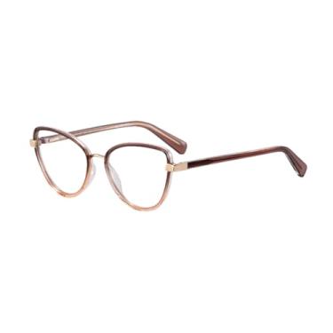 Imagem de Óculos de sol gatinho da moda para mulheres, armação cinza rosa anti-luz azul, feminino (4)