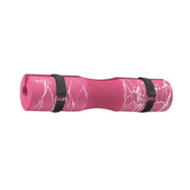 Imagem de simhoa Almofada de barra para agachamento, almofada portátil de suporte para barra, pescoço, de ombro para levantamento de peso, agachamentos e impulsos de, Rosa