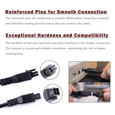 Imagem de Cabo de extensão AMS Lite de 100 cm de 4 pinos para impressora 3D Bambu Lab A1 Series – núcleo de cobre, anel magnético incluído (não compatível com X1 P1)