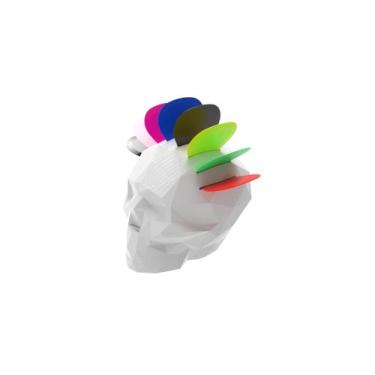 Imagem de Porta-palhetas Caveira Geométrica Black Power Diversas Cores - PEKO, 3