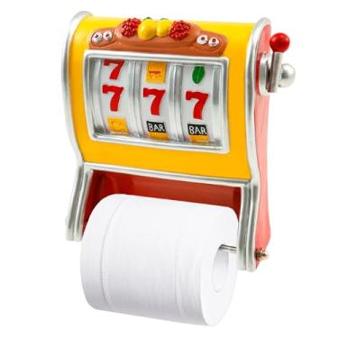 Imagem de ZJRDYYK Suporte de parede para papel higiênico, suporte de rolo de papel higiênico engraçado, máquinas de venda automática, suportes de papel higiênico para banheiro, banheiro