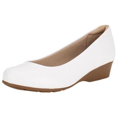 Imagem de Sapato feminino anabela modare - 7014200, Branco 01, 37