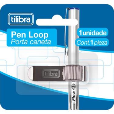 Imagem de Pen Loop Prata - Clip Porta Caneta - Tilibra, Único