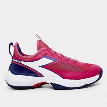 Imagem de Tênis Diadora Finale W AG Masculino, Pink, Branco, 38