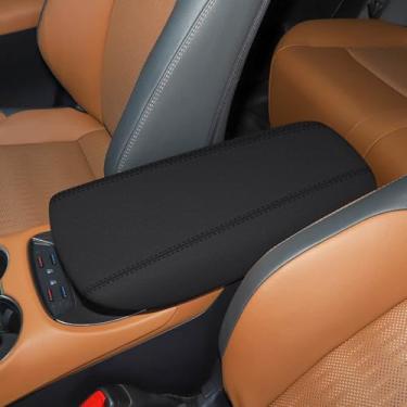 Imagem de faccaibbg Capa de apoio de braço de console central de couro premium para acessórios Toyota Venza 2021-2024 (preta) antiderrapante, ajuste confortável, protetor de console resistente ao desgaste