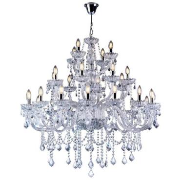 Imagem de Lustre Cristal Legítimo Clássico Corsalle 28 Braços Candelabro Maria T