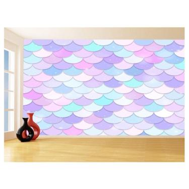 Imagem de Papel De Parede 3D Geométrico Padrões Coloridos 3,5M Gmt04