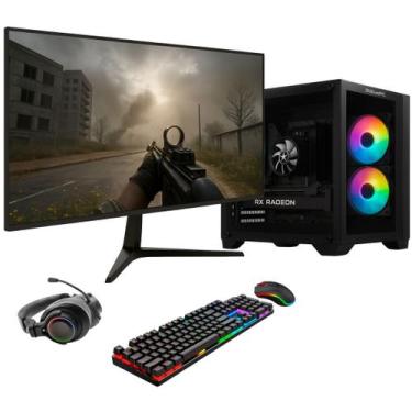 Imagem de PC Gamer Completo BluePC FRAG, Intel Core i5 11400F, Radeon RX 580 8GB