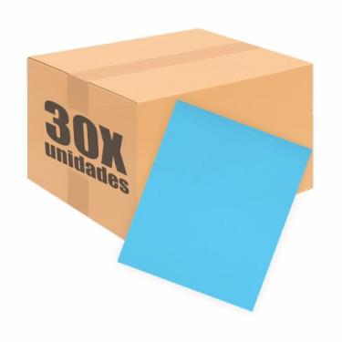 Imagem de Kit Com 30 Placas De Eva Escolar Seller - 48cm X 40cm, Azul Claro