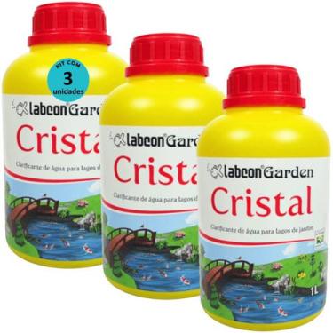Imagem de Kit Alcon Labcon Garden Cristal 1L Com 3 unidades