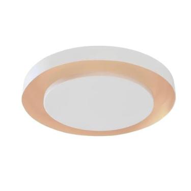 Imagem de Luminária Plafon Redondo Luz Indireta Sobrepor 30cm 4 Lâmpadas Branco 