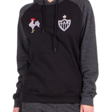 Imagem de Moletom Fechado Atlético Mineiro Oficial Feminino Bordado