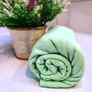 Imagem de Lençol Avulso Malha 100% Algodão Queen Verde Linha Trento Camitália 1 peça