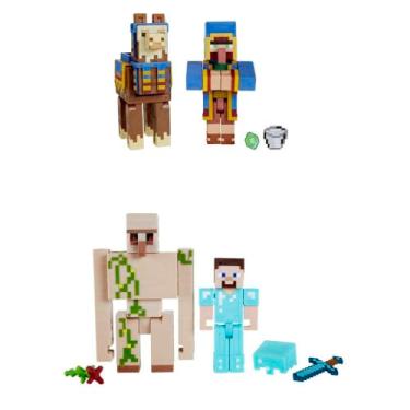 Imagem de Minecraft Vanilla Figura de Brinquedo Pacote com 2 de 3.25" para crianças a partir de 6 anos