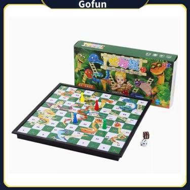 Imagem de Jogo de tabuleiro Magnetic Snakes and Ladders Family Portable