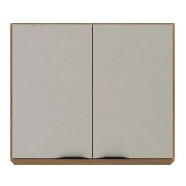 Imagem de Armário Aéreo Firenze 2 Portas 80cm Demóbile Amêndola Nude Prime