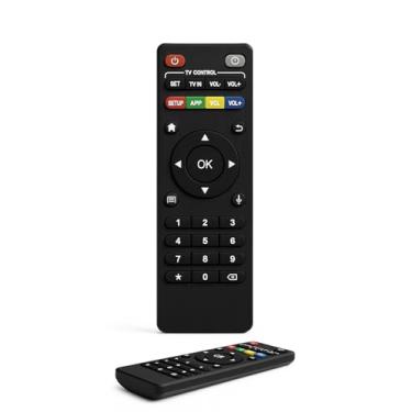 Imagem de Controle Remoto Universal IR para TV Box Android – Alcance 10m, Botões de Atalho, Economia de Energia, Plug & Play
