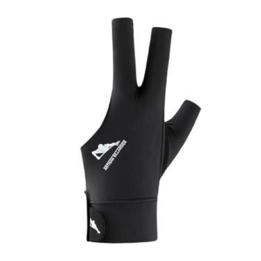 Imagem de Vaveren Luvas de bilhar de 3 dedos, design clássico compacto, manuseio estável, luvas de taco de sinuca