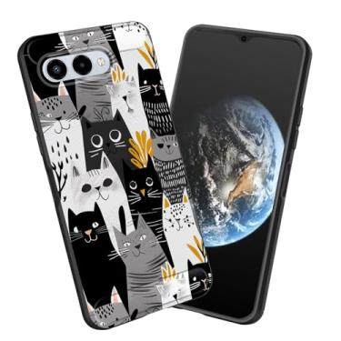 Imagem de smauncucn Capa para Revvl 8, capa protetora antiderrapante de poliuretano termoplástico macio e fina para T-Mobile Revvl 8 16.8 cm 2025, gatos engraçados