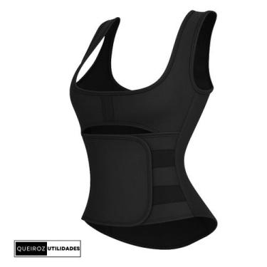 Imagem de Cinta Modeladora Corselet Feminina de Neoprene para Treino e Academia 