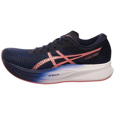 Imagem de ASICS T nis de corrida feminino Magic Speed 2, Azul ndigo, mam o, 6.5