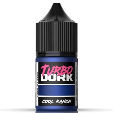 Imagem de Turbo Dork Tinta acrílica metálica Cool Ranch Frasco de 22 ml - Tinta de acabamento metálico não tóxico à base de água